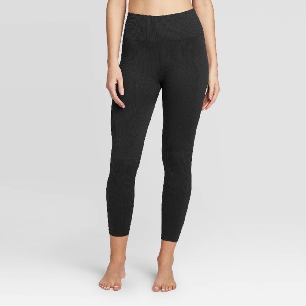 JOYLAB Black Ribbed Leggings